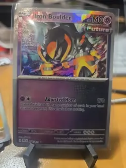 Pokemon Iron Boulder 046/131 Master Ball Prismatic Evolutions - Image 1