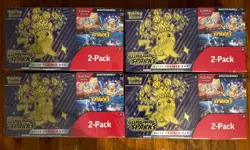 LOT of 4x Pokemon TCG: Surging Sparks ETB + Booster Bundle 2-Pack | Sealed - Image 1