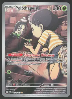 Poltchageist 171/167 Illustration Rare Pokemon TCG Twilight Masquerade N - Image 1