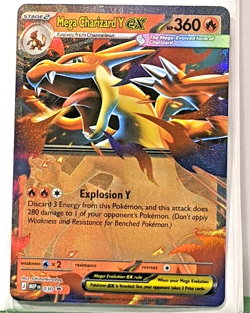 Mega Charizard Y ex 030 Me: Mega Evolution Promo Holo Pokemon NM TCG - Image 1