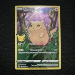 Pokemon Pikachu Holo Rare Celebrations 005/025 Basic 60 HP Gnaw Thunder Jolt - Image 1