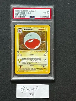 1999 Pokemon Jungle Electrode Holo 1st Ed PSA 4 – Crack & Regrade - Image 1