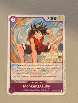 Monkey.D.Luffy (Judge Pack Vol. 2) OP03-070 One Piece Promotion Cards Foil - Image 1