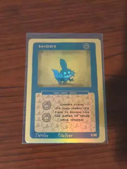 Pokederp Halloween Zombie Muddy Holo Mudkip 9/36 Custom Derpy Card - Image 1