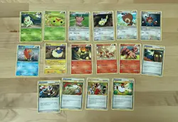 Pokemon TCG HGSS Common Uncommon Regular Cards Lot of 16 NM - F - Image 1