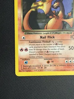 Dark Charizard Team Rocket 21/82 Non-Holo Card - Image 3