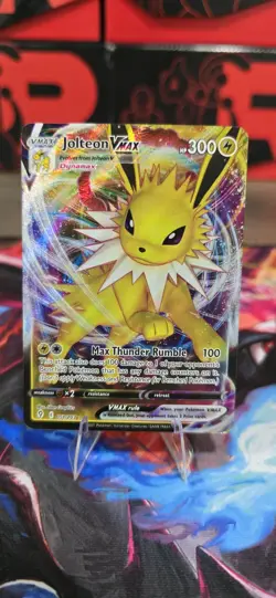 Pokemon TCG Jolteon VMAX Evolving Skies Holo Ultra Rare Card 051/203 - Image 1