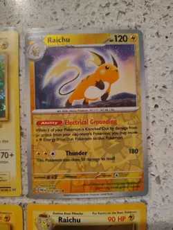 4 Pokemon cards Raichu 2016, 2024, 1999-2000 Holo & Regular Nintendo, Wizards - Image 4