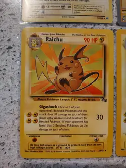 4 Pokemon cards Raichu 2016, 2024, 1999-2000 Holo & Regular Nintendo, Wizards - Image 5