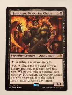Hidetsugu, Devouring Chaos - Kamigawa Neon Dynasty Magic the Gathering MTG Nice! - Image 1
