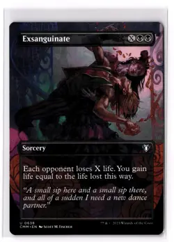 Exsanguinate (Borderless) 638 Commander Masters Normal NM - Image 1