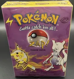 Pokemon TCG 1999 | Zap Base Set Theme Deck | WOTC | New and Sealed - Image 1