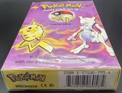 Pokemon TCG 1999 | Zap Base Set Theme Deck | WOTC | New and Sealed - Image 3