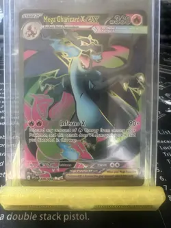 Mega Charizard X Ex 109/94 Ultra Rare Full Art Phantasmal Flames Pokemon TCG NM - Image 3