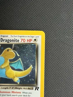 Pokemon 2000 WOTC Team Rocket Dark Dragonite Holo Card 5/82 - Image 4