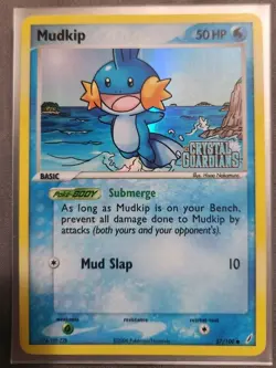 Pokemon Mudkip EX Crystal Guardians 57/100 Stamped Reverse Holo 2006 NM TCG - Image 1