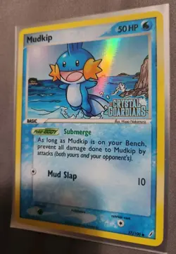 Pokemon Mudkip EX Crystal Guardians 57/100 Stamped Reverse Holo 2006 NM TCG - Image 2