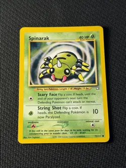 Spinarak 75/111 - Pokemon Neo Genesis LP 2 - Image 1