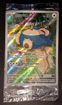Pokemon TCG- Snorlax 051 Black Star Promo SEALED- 151 ETB Promo SEALED - Image 1