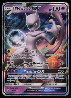MEWTWO GX 39/73 HOLO RARE GX SHINING LEGENDS POKEMON HP - Image 1