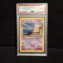 Pokemon Slowking Neo Genesis 14/111 Holo Rare Unlimited PSA 8 - Image 1