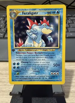 Pokemon Feraligatr 4/111 1st Edition Holo Rare Neo Genesis - Image 1