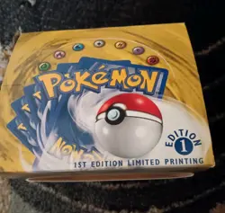 Pokemon 1999 1st Edition Base Set Booster Box Empty With Ultrapro Case - Image 1