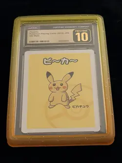 ✨ CGC PRISTINE 10 POKEMON PIKACHU OLD MAID TCG 2019 JP RED BACK - Image 1