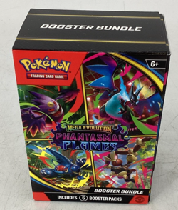 Pokemon TCG Mega Evolution Phantasmal Flames Booster Bundle 6 Packs / 5 Sealed - Image 1