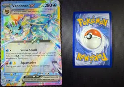 VAPOREON EX 023/131 DOUBLE RARE PRISMATIC EVOLUTIONS POKEMON HOLO NM - Image 3