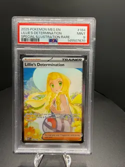 Lillie's Determination 184/132 - Mega Evolution - Pokemon TCG - PSA 9 - Image 1