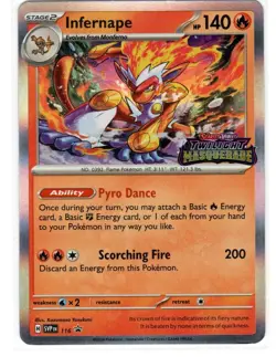 Infernape ⭐ 116 Holo Stamped Promo Scarlet & Violet 2023 Pokemon NM - Image 1