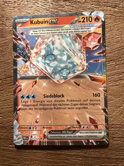 Pokemon Kubuin ex 042/197 Obsidianflammen Double Rare Deutsch NM & Code - Image 1