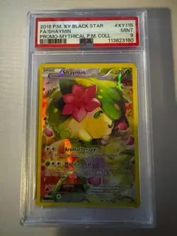 Shaymin XY115 - Graded Black Star Promo Pokemon TCG - PSA 9 Mint - Image 1