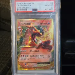 Pokemon Charizard EX Ultra Rare Holo Evolutions PSA 10 12/108 English 2016 - Image 1
