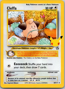Pokemon Cleffa 20/111 Celebrations: Classic Collection Holo - NM - Image 1