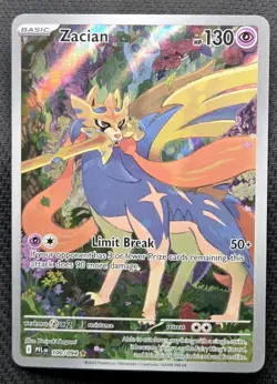 Zacian 100/094 Illustration Rare Pokemon Phantasmal Flames Near Mint Pack Fresh! - Image 1