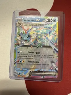 Pokemon TCG Vaporeon ex 23/131 Prismatic Evolutions 2025 NM Pokemon Lp - Image 1