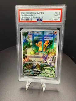 2023 POKEMON SVP EN-SV BLACK STAR PROMO #044 CHARMANDER PSA 9 - Image 1
