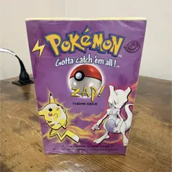 Wizards of the Coast Pokemon Zap! Theme Deck Pikachu Mewtwo Sealed 1999 - Image 1