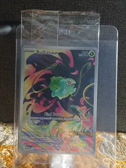Pokemon Mega Evolution Bulbasaur Stamped Promo 133/132 Illustration Rare Sealed - Image 1