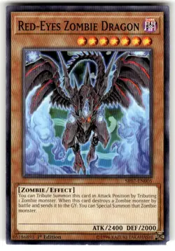 Yugioh Red-Eyes Zombie Dragon SR07-EN005 1st Edition Common LP - Image 1