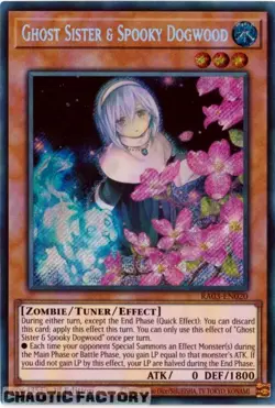 YUGIOH RA03-EN020 Ghost Sister & Spooky Dogwood (alternate artwork) Secret Rare - Image 1
