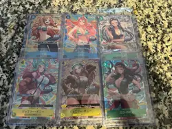 One Piece Asia Exclusive Mini Tin Vol 2 Complete Set of 6 Promo Cards (SEALED) - Image 1