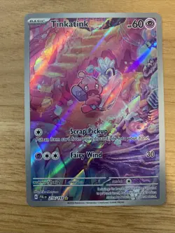 Pokemon TCG Tinkatink Scarlet & Violet Paldea Evolved Holo Card 216/193 - Image 1