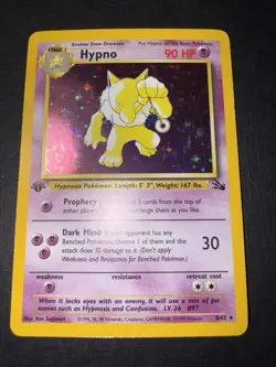 Hypno 8/62 Fossil-1st Edition Holo LP - Pokemon Card TCG Vintage - Image 5