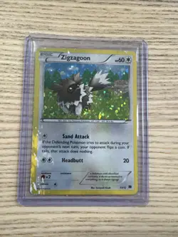Zigzagoon 11/12 Holo 2015 McDonalds Exclusive Promo Pokemon Card TCG HP Damaged - Image 1