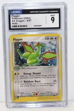 2003 Pokemon Flygon Ex Dragon Holo Foil Rare e-Reader Card #4/97 - CGC 9 MINT - Image 1