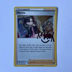 Marnie SWSH120 Sword & Shield Cosmos Holo Black Star Promo Pokemon TCG Card - Image 1