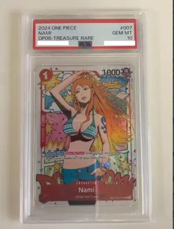 PSA 10 Nami ST01-007 C TR Wings Of The Captain ONE PIECE Card Game 2023 #VD6 - Image 1